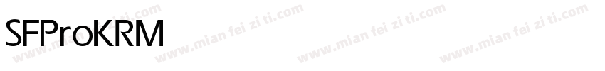SFProKR Medium字体转换